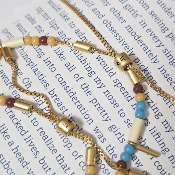 Trendy MADEWELL Adjustable Bead Bracelet Set X 2 - Picture 2 of 2